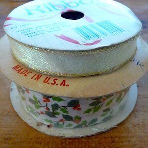 Vintage Christmas or Holiday Ribbon
