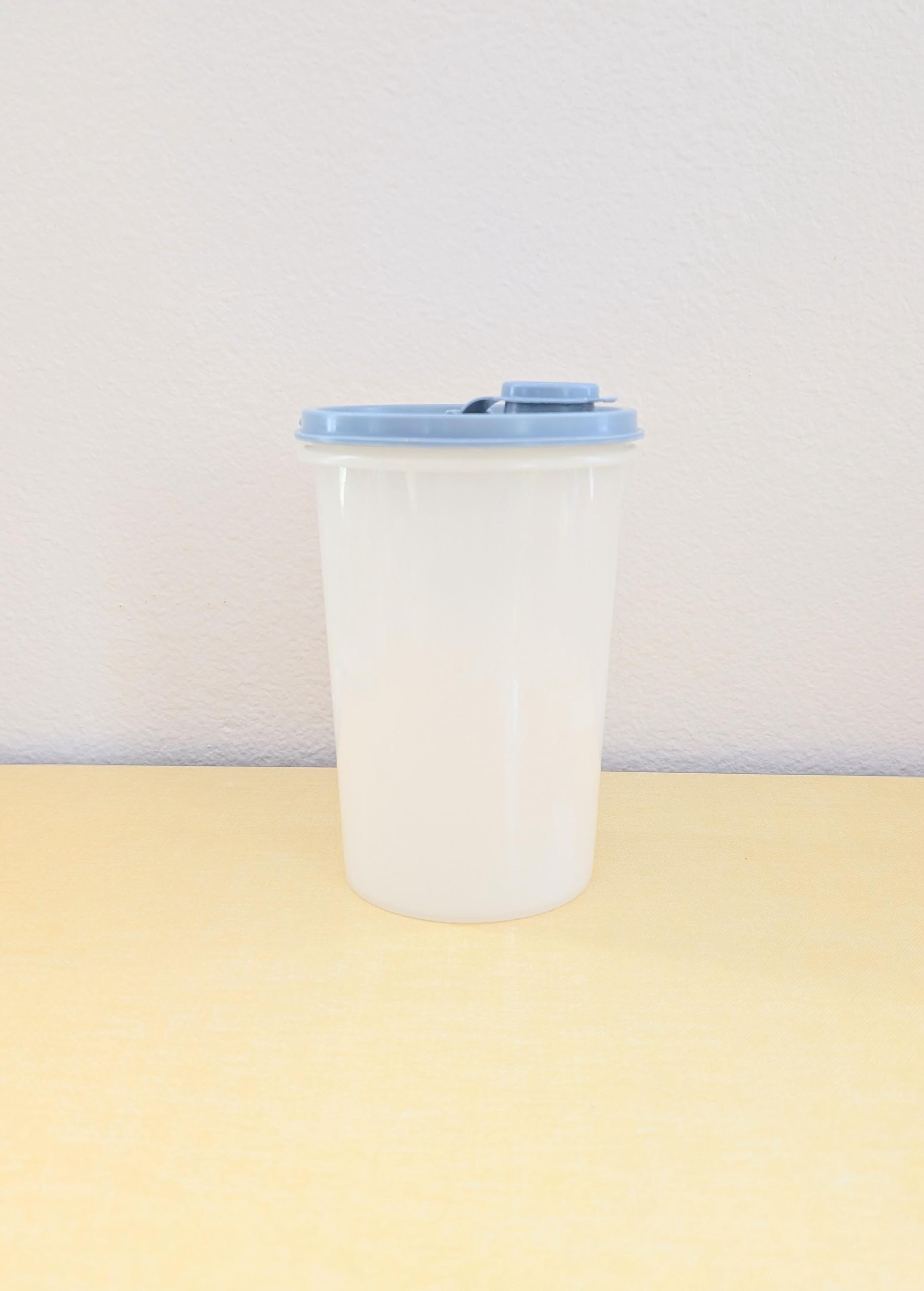 Vintage Round Tupperware With Pastel Blue Spout Lid - Etsy