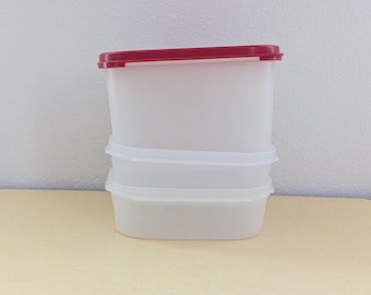 ビンテージ タッパーウェア 長方形食品保存容器、コレクター向け