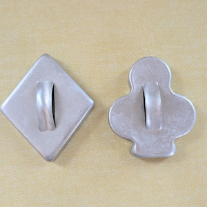 Vintage Aluminum Diamond and Club Shaped Cookie Cutters