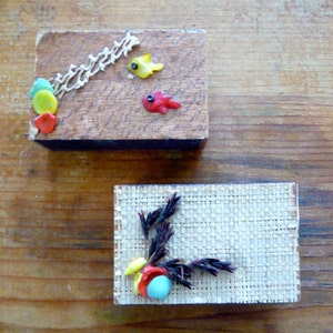 Vintage Ocean Themed Matchboxes