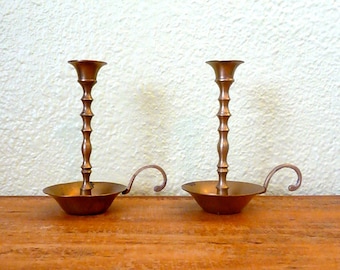 Vintage Brass kandelaar houders