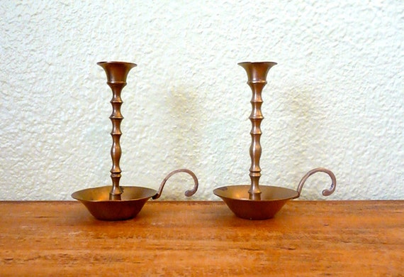 ヴィンテージ真鍮キャンドルホルダー - Etsy 日本