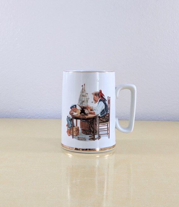 norman rockwell for a good boy mug