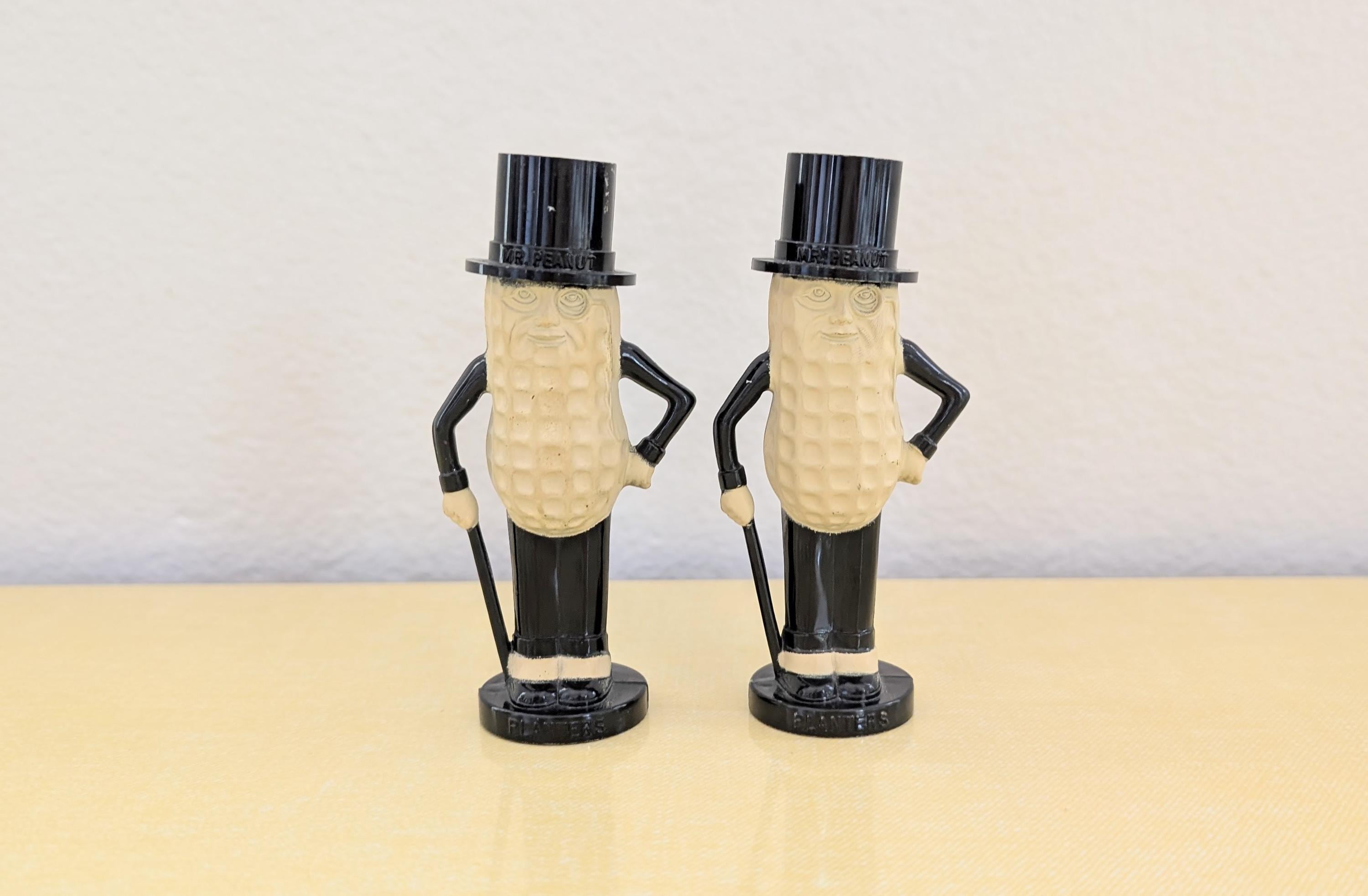 Vintage Planters Peanuts Mr. Peanut Salt and Pepper Shakers - Etsy