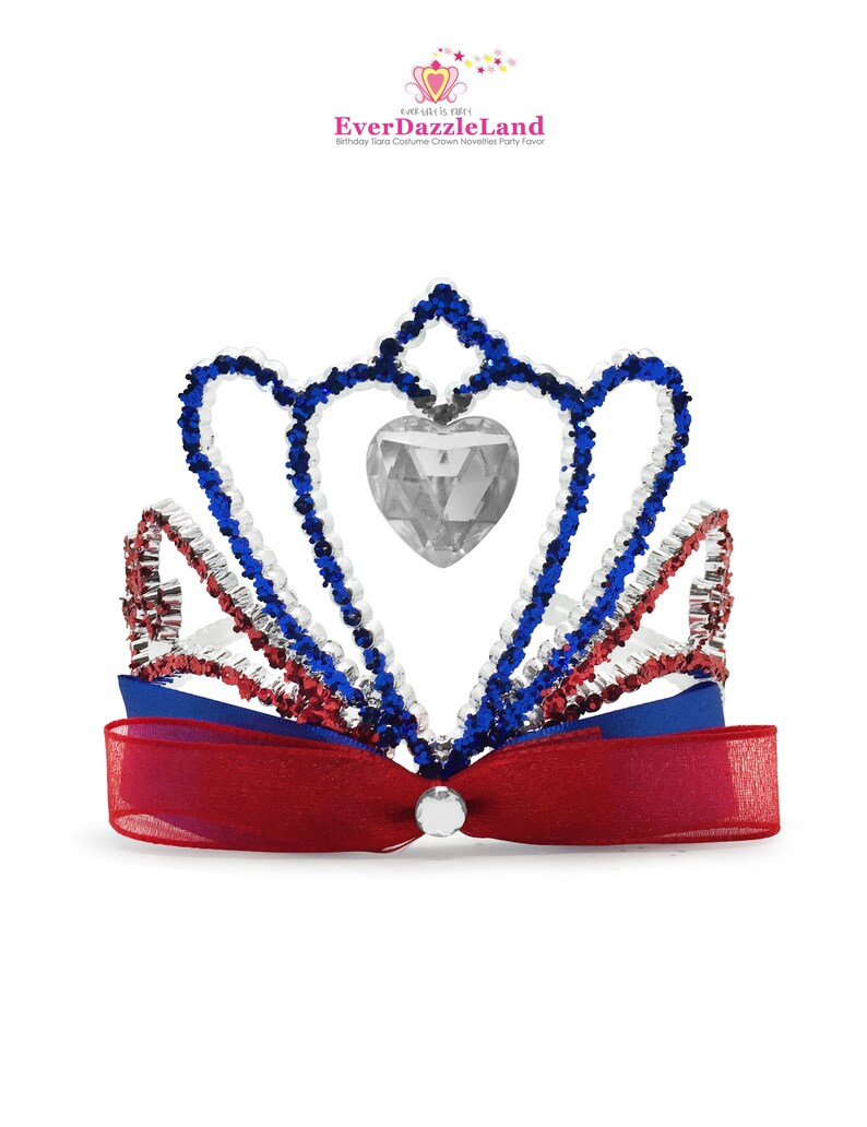 Download Festival Crown Independence Day Tiara Patriotic Crown Wonder Women Tiara 4th Of July Parade Crown Red White Blue Adult Girls Bowknot Tiara Party Supplies Party Decor Trustalchemy Com