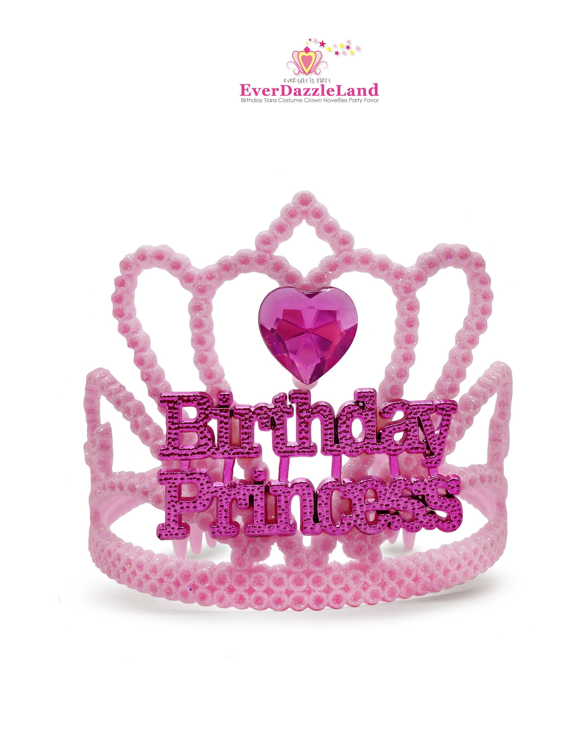 Pink Birthday Princess Party Tiara Birthday Princess Pink - Etsy