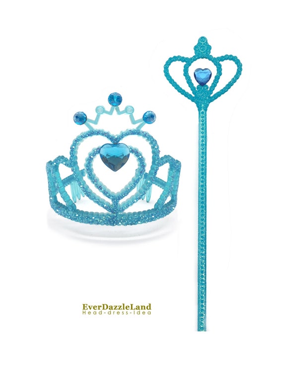 Frozen Princess Elsa Dress Elsa Crown Elsa Wand and Elsa 