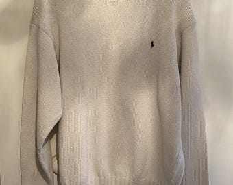 Vintage Ralph Lauren POLO by Ralph Lauren cotton knit sweater size L (men's)