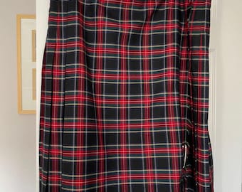 Vintage Lochard of Scotland Tartan Plaid Skirt/Kilt 3 X