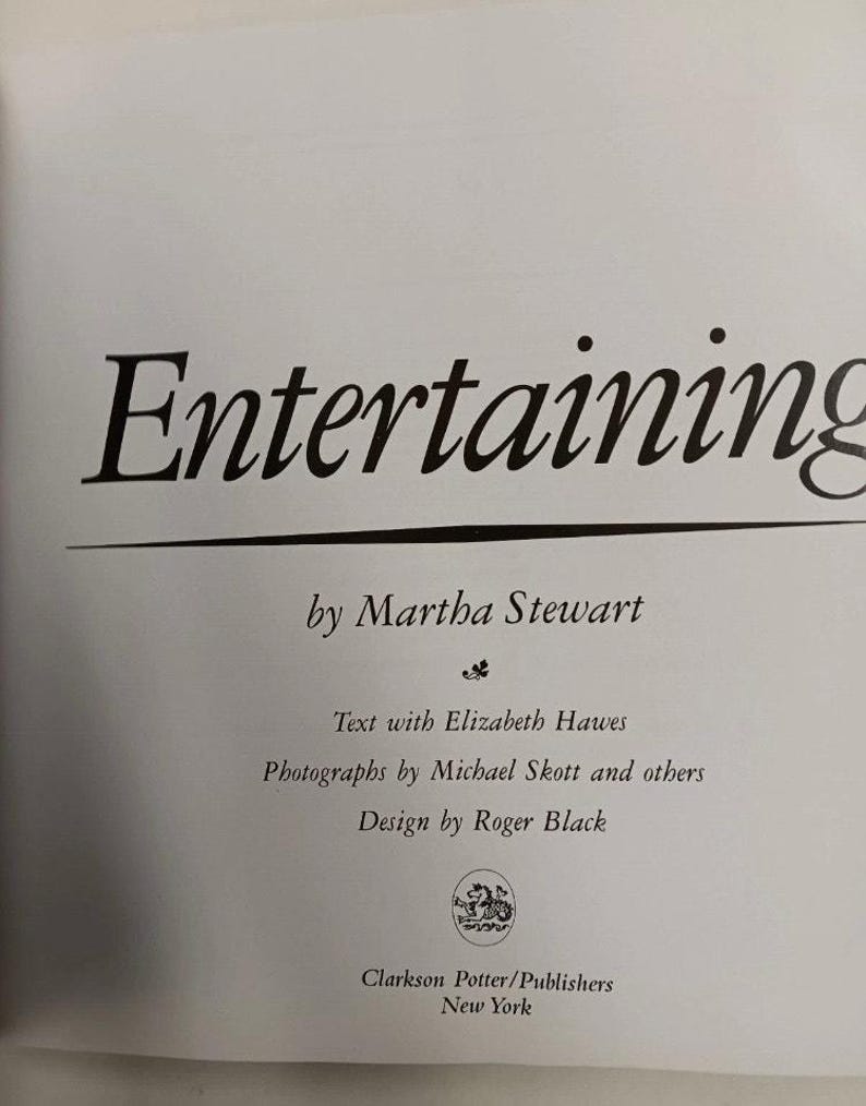 Entretenido de Martha Stewart, primera edición de bolsillo de 1998 imagen 2