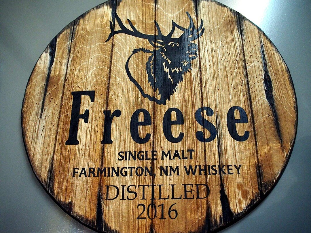 Custom Sign Inspired by Old Whiskey Barrels Personalized Gift Gifts for ...