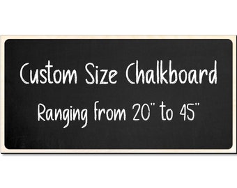 Custom Size Wooden Chalkboard, Wall Mounted Blackboard, Slate Board for Home School Office Wedding, Restaurant Message & Menu Display Sign