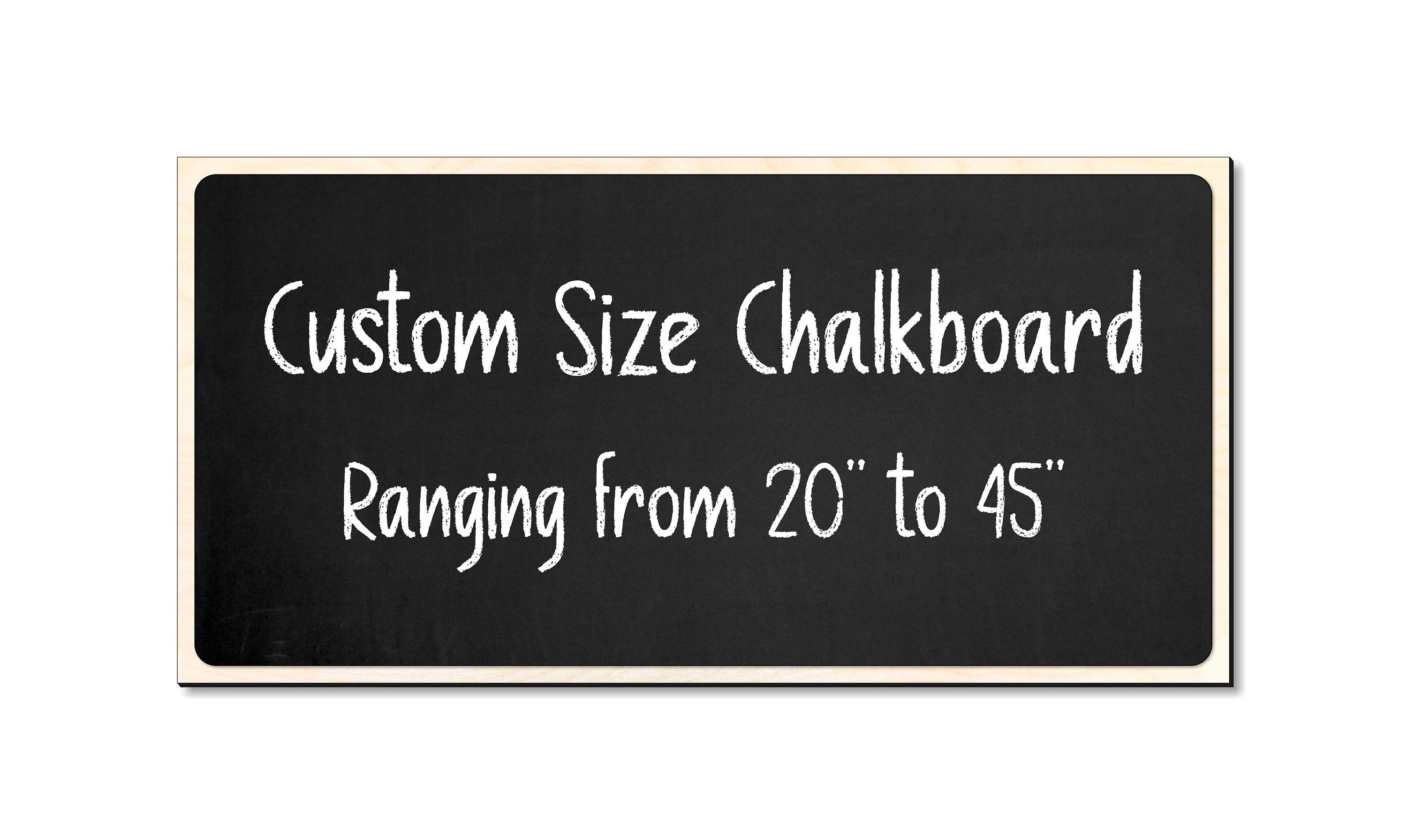 Custom Size Wooden Chalkboard, Wall Mounted Blackboard, Slate Board for