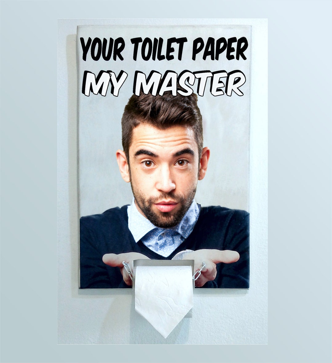 Personalized Funny Toilet Paper Holder, Customize It With the Face You