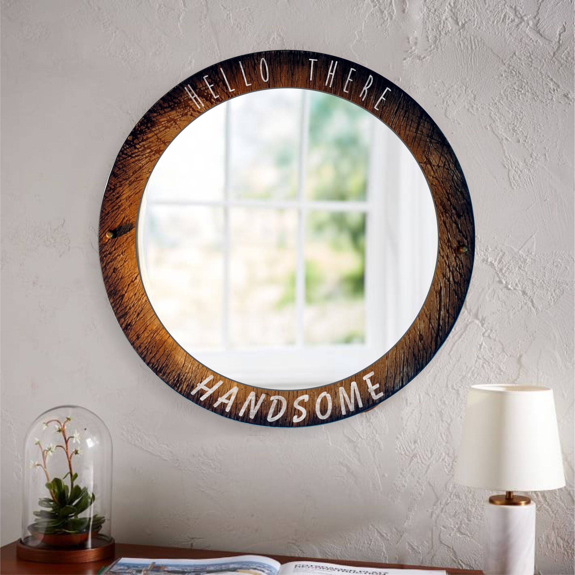 Custom Decorative Wall Mirror Your Personalized Message Or E 1