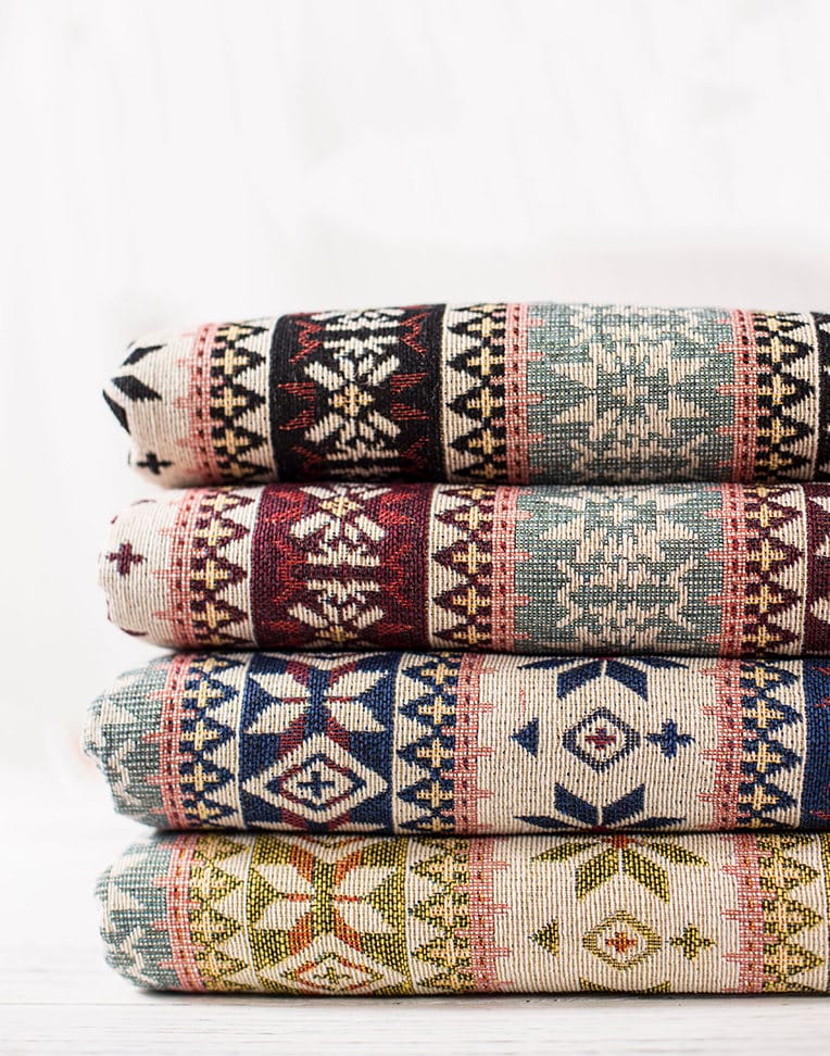 Bohemian Fabric BOHO Style Upholstery fabric Heavy weight 4 Etsy