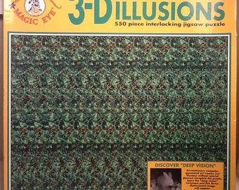 Magic Eye Puzzle Etsy
