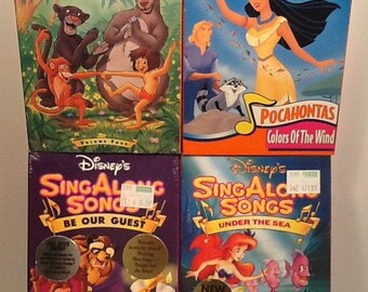 3 Disney Sing Along Songs Vhs Disney Movie Music Disney Etsy