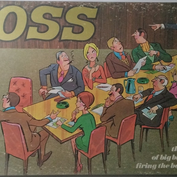 Vintage 1972 Board Game The Boss Ideal Toy The Wheelin Dealin Game Of Big Business Intrigue Where Firing The Boss Is All Part Of The Game