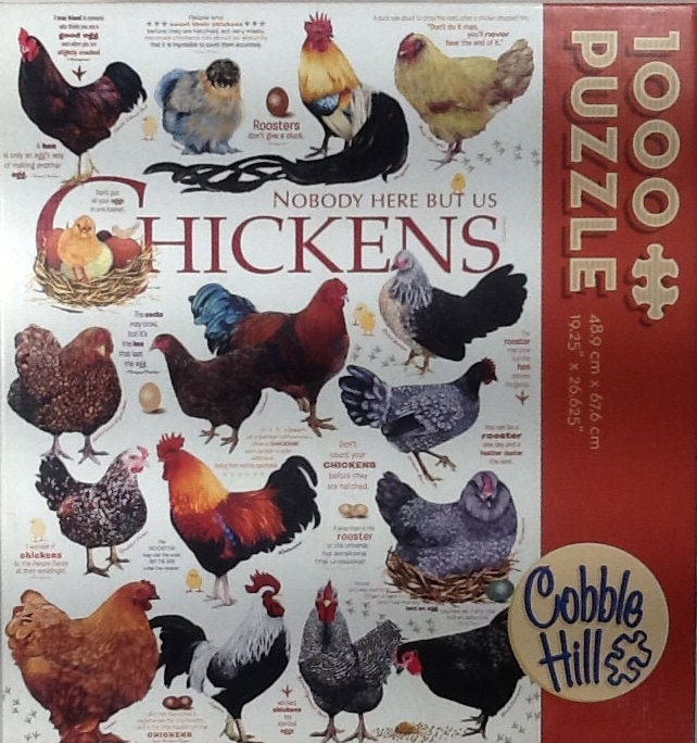 Nobody Here but Us Chicken Quotes Ashley Davis 1000 Pc Jigsaw - Etsy
