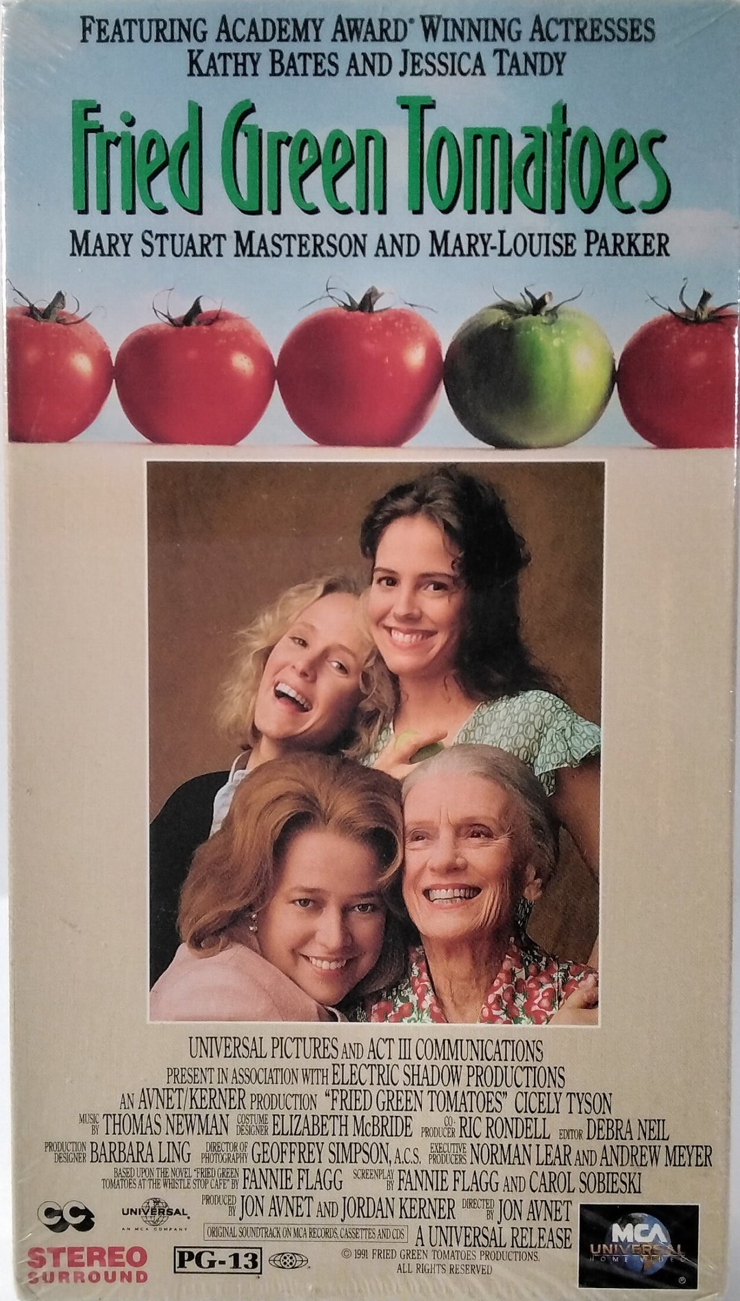 FACTORY SEALED Fried Green Tomatoes VHS Kathy Bates Jessica Tandy ...