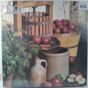 Vintage FACTORY SEALED Cider Press Jigsaw Puzzle 1000 pc 22-1/8" X 30" Warren Company