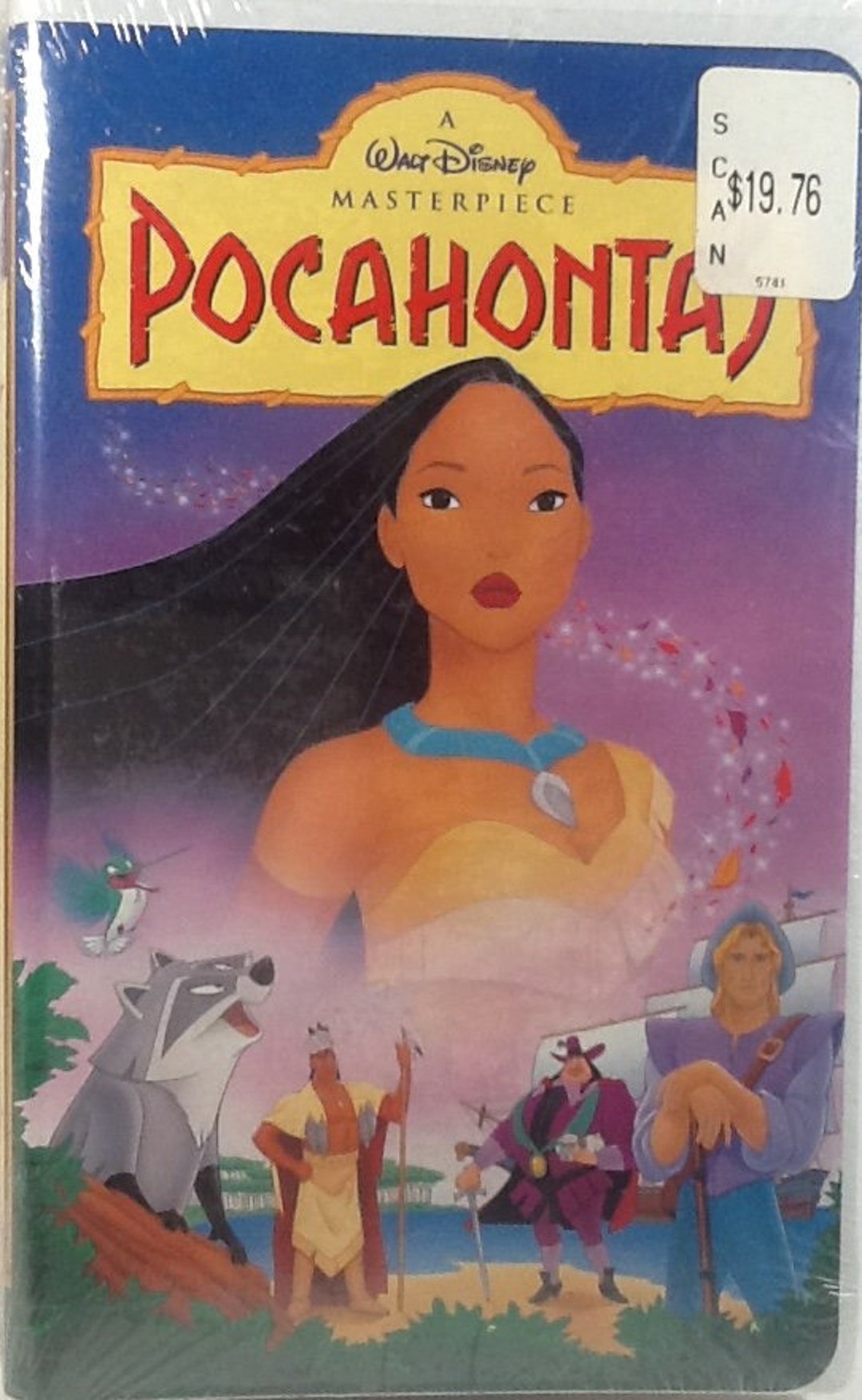 FACTORY SEALED Pocahontas VHS Clamshell Walt Disney Masterpiece Walt