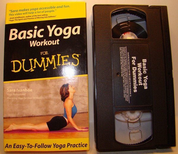 Basic Yoga Workout For Dummies VHS Sara Ivanhoe Etsy.de