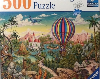 Hot Air Hero Michael Fishel 500 pc Jigsaw Puzzle 19.5" X 14.25" Ravensburger #81563 Made In Germany