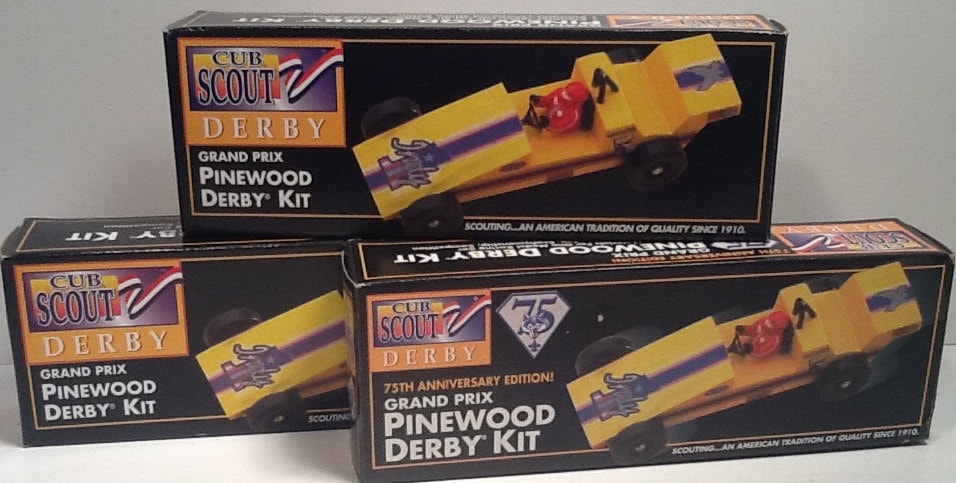 NEW Grand Prix Pinewood Derby Kit Lot 3 Cub Scout Derby one is 75th  Anniversary Edition 17075 two Are 17006 Boy Scouts of America 