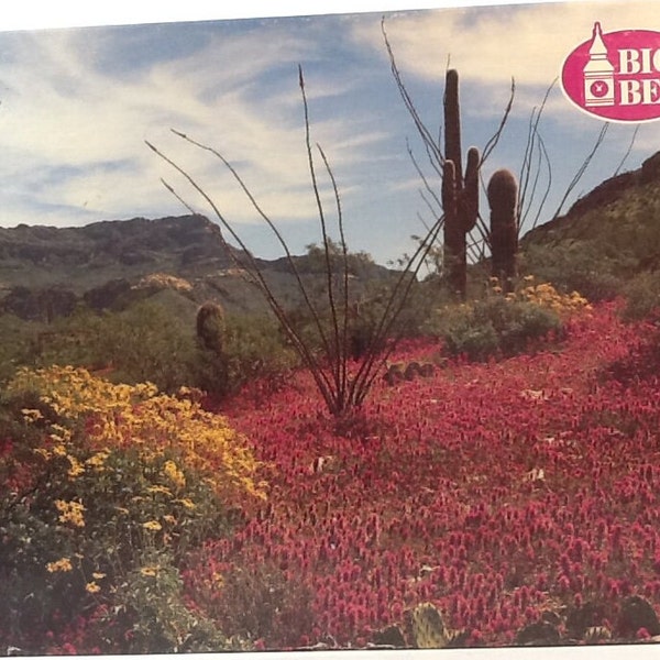 Vintage 1993 FACTORY SEALED Organ Pipe Cactus National Monument Ajo Arizona 1000 pc Jigsaw Puzzle 20-1/8" X 26-3/16" MB Big Ben 4962-11