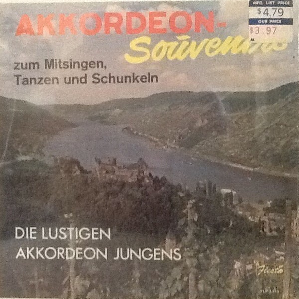 Vintage Factory Sealed LP Akkordeon Souvenirs Zum Mitsingen Tanzen Und Schunkeln Die Lustigen Akkordeon Jungens Fiesta Record FLP 1415