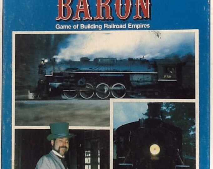 Vintage Rail Baron COMPLETE Game of Building Railroad Empires Avalon