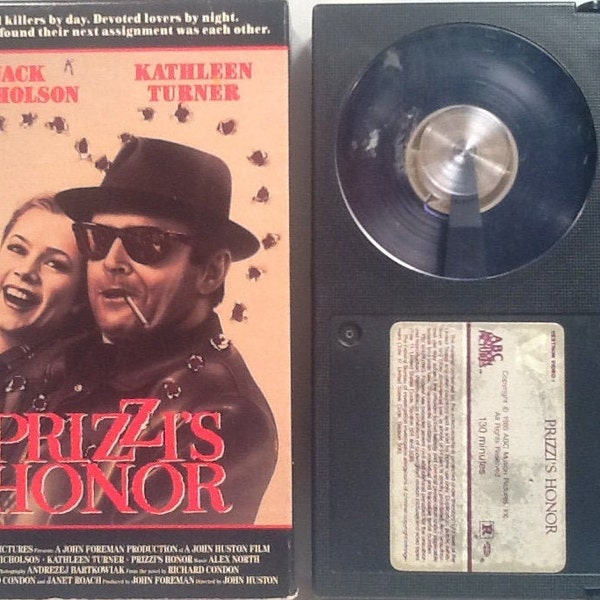 Prizzi's Honor BETAMAX BETA Tape Jack Nicholson Kathleen Turner