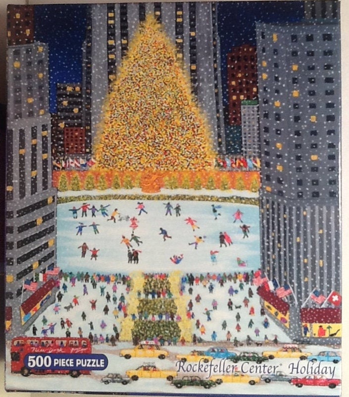 Briarpatch City Rockefeller Center Holiday 500 PC Puzzle 2011 for sale online