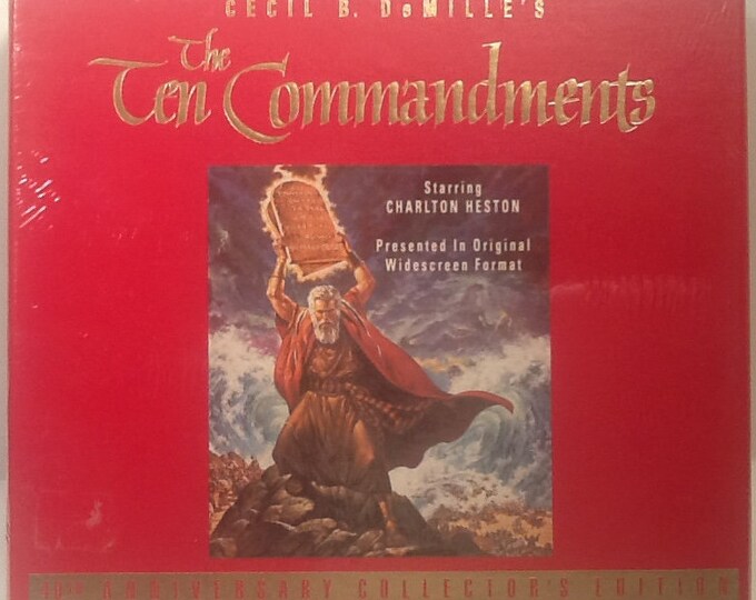 FACTORY SEALED the Ten Commandments VHS X2 Charlton Heston 40th ...