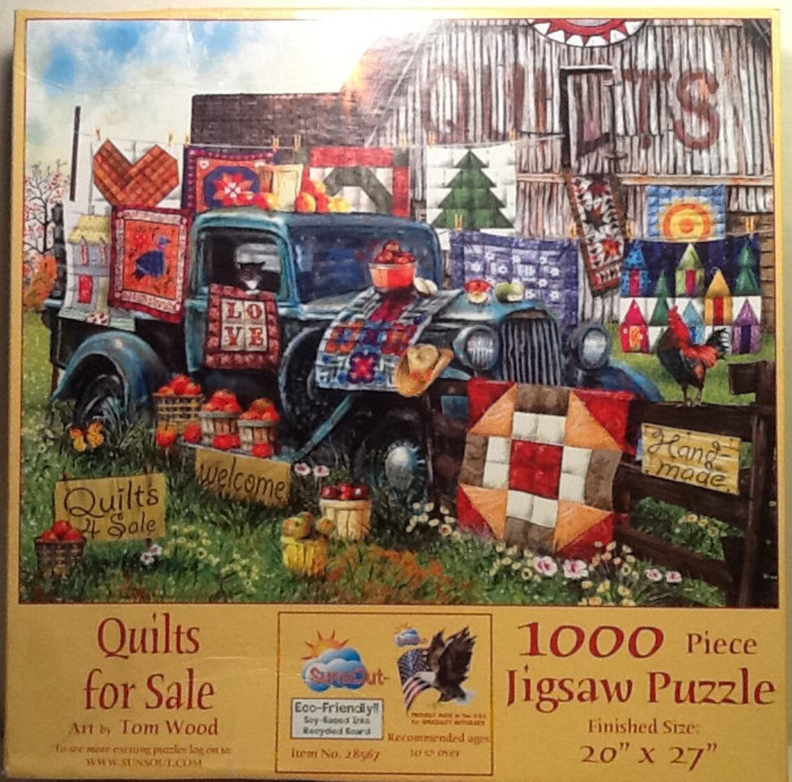 Quilts for Sale Tom Wood 1000 Pc Jigsaw Puzzle 20 X Etsy