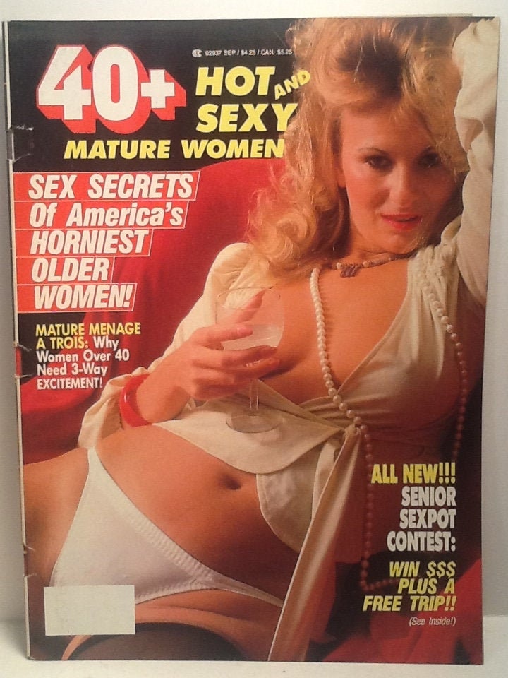 mature SEXY 40 Hot And Sexy Mature Women Magazine September 1988 - Etsy 日本