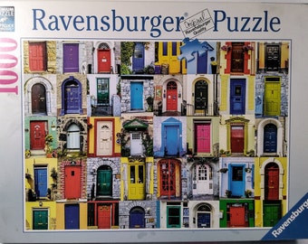 Doors Of The World 1000 pc 27" X 20" Jigsaw Puzzle Ravensburger 195244 Made In Germany