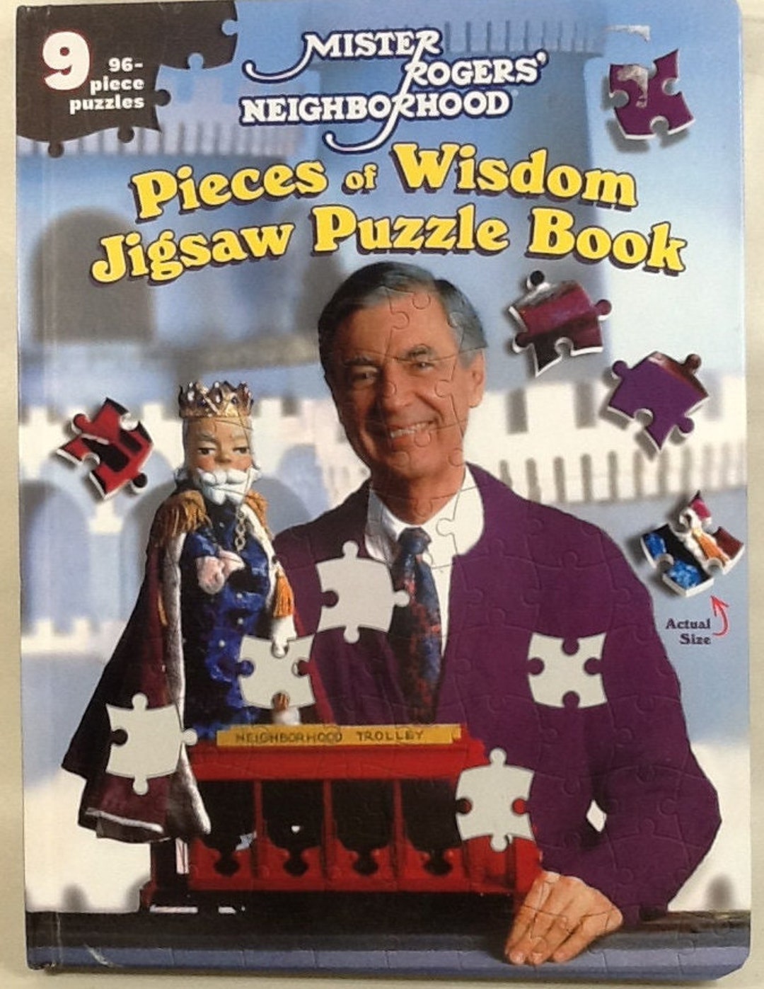 Mister Rogers' Neighborhood Pieces of Wisdom Jigsaw Puzzle Book nine 96 Pc Puzzles 1st Printing