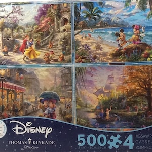 Snow White Disney Princess Thomas Kinkade Puzzle Turned Artwork!