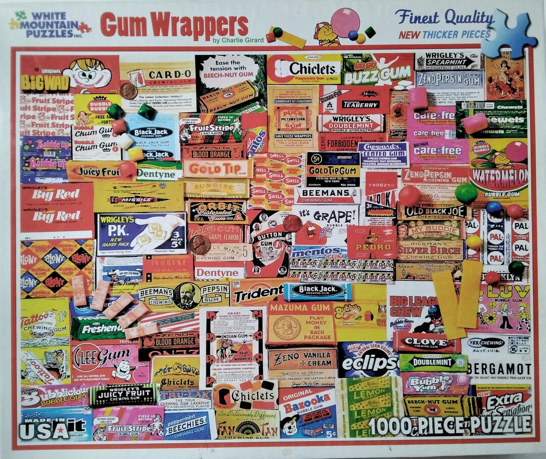 Gum Wrappers Dentyne Trident Wrigley's Chiclets Fruit Etsy