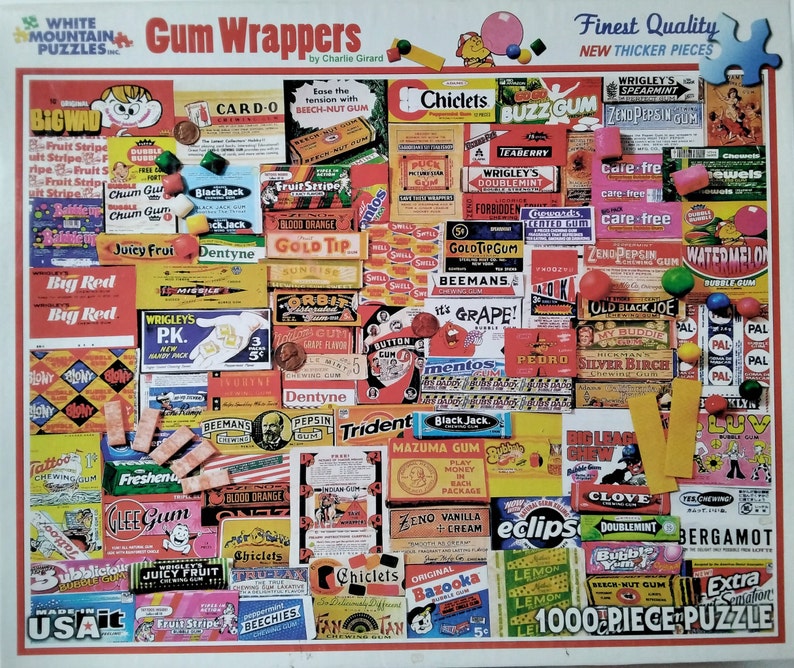 Gum Wrappers Dentyne Trident Wrigley's Chiclets Fruit - Etsy