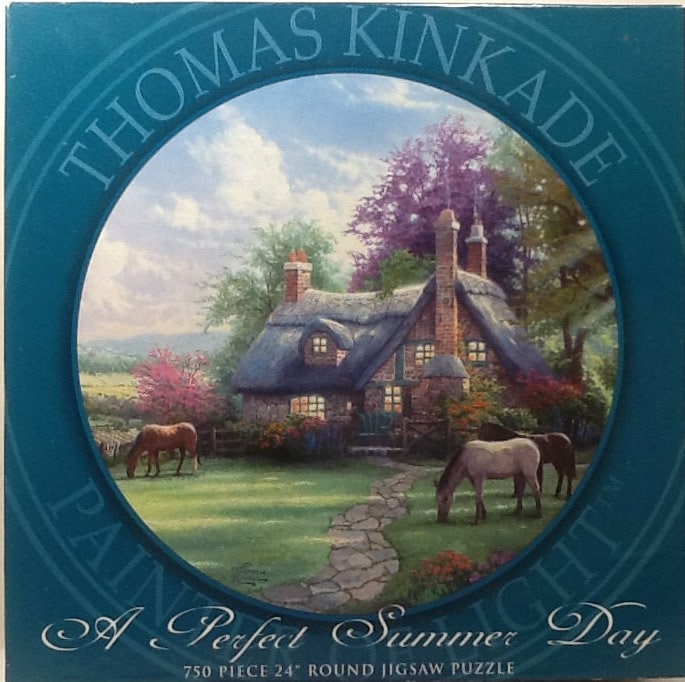 Puzzle Thomas Kinkade: A perfect summer day in a tin box, 500 pieces