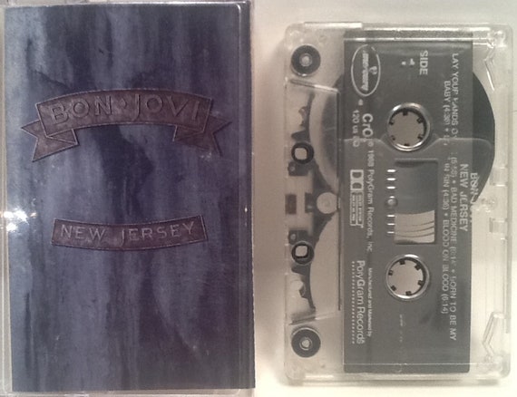 Bon Jovi CASSETTE New Jersey 1988 Lay Your Hands On Me Bad | Etsy
