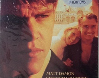 Vintage FACTORY SEALED The Talented Mr Ripley VHS Matt Damon Jude Law Gwyneth Paltrow Paramount Home Video Watermark