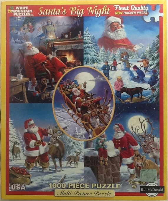Santa's Christmas List - 300 Piece Jigsaw Puzzle – White Mountain Puzzles