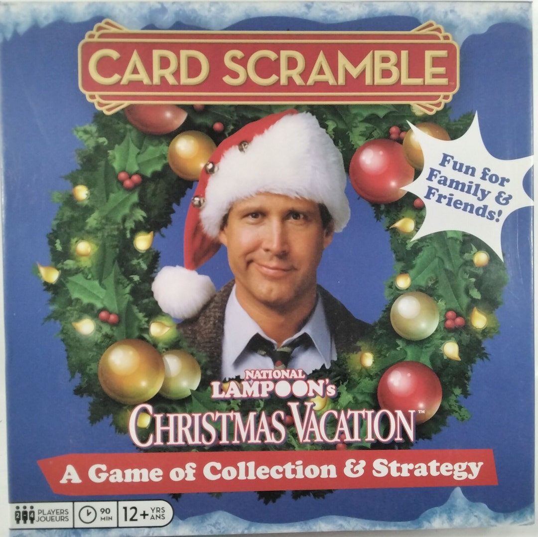 National Lampoon Christmas Vacation Card Scramble Game Warner Brothers