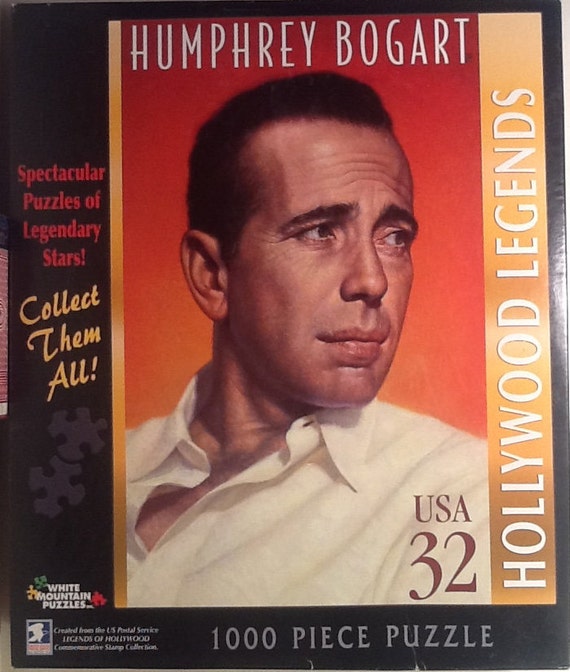 Hollywood Legends Humphrey Bogart White Mountain 1000 Piece Puzzle New 